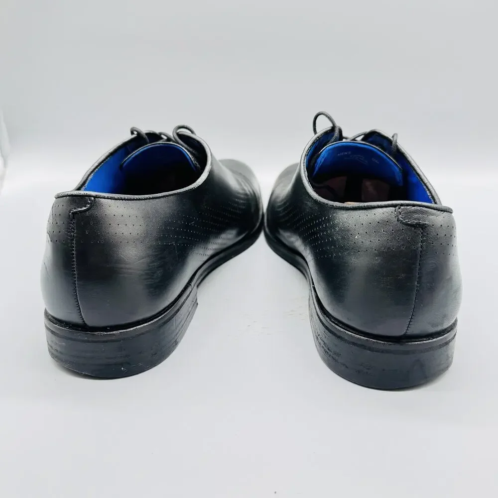Cole Haan Shoes Mens 12 Black Perforated Leather Oxford Grand OS Dress Lace Up